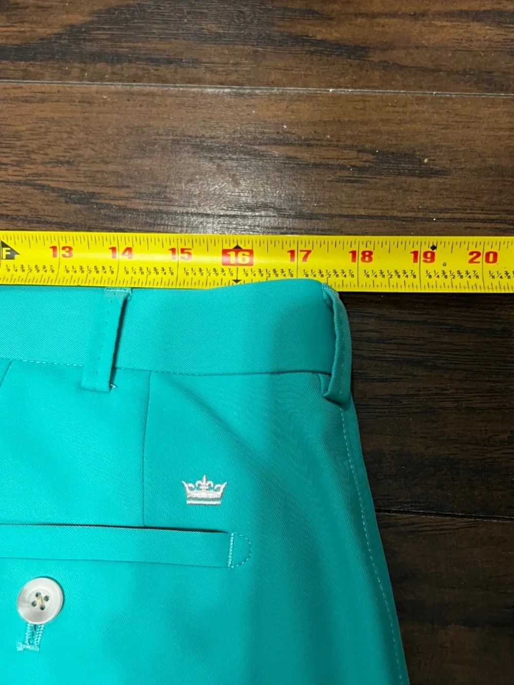 Peter Millar Crown Crafted Wicking Performance Golf Pants Men's 35 Aquamarine - Picture 6 of 9